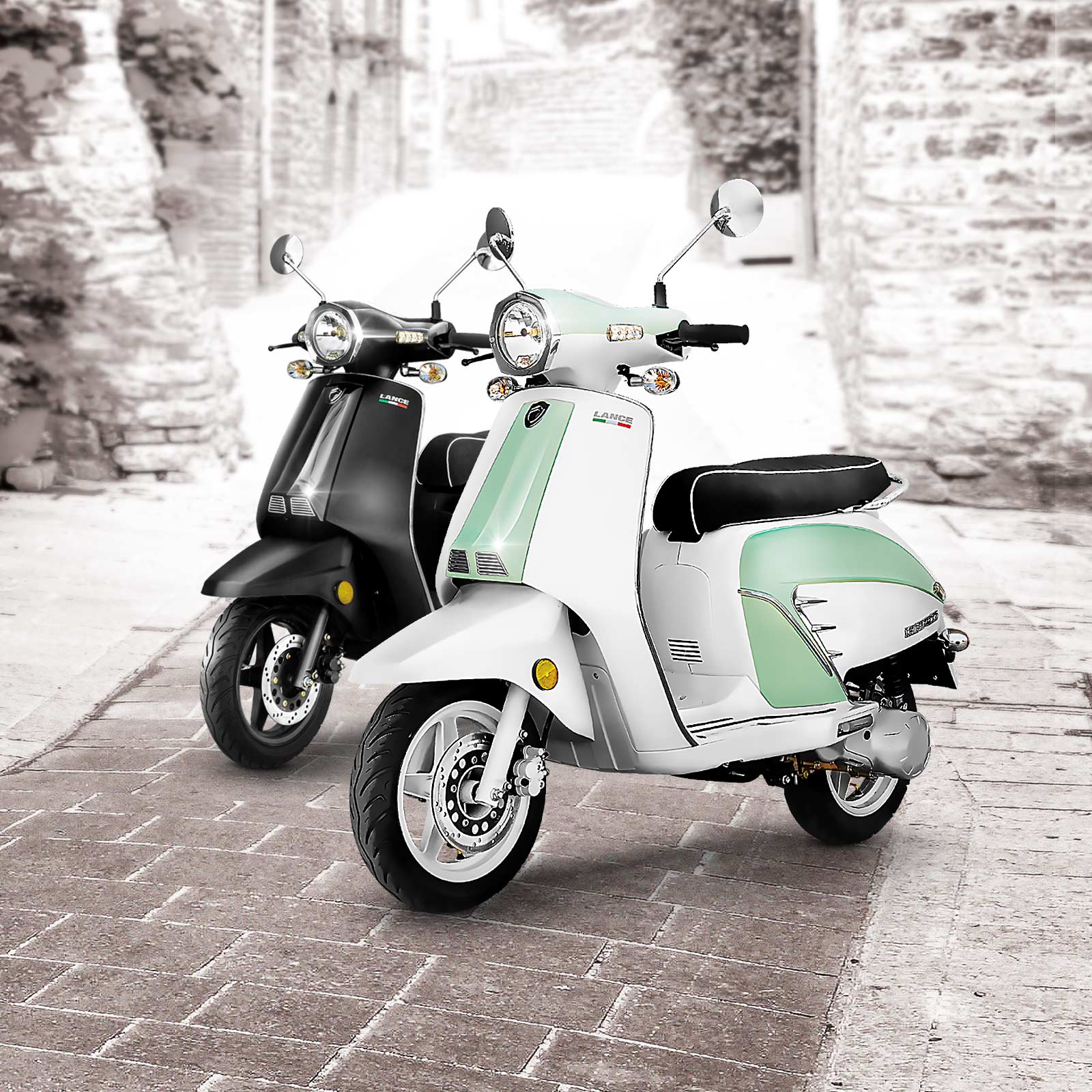 Lance Powersports., today announced the 2020 All-new Italia Classic 150, combined with the modern technology and retro classic style scooter.